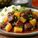 pineapple infused beef dish