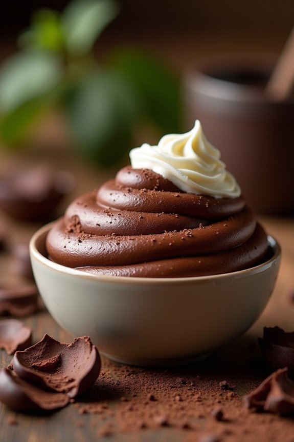 rich creamy chocolate mousse