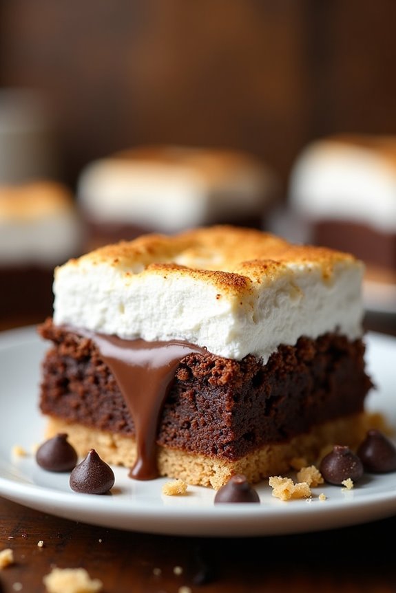 s mores brownies step by step