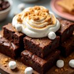 s mores brownies with marshmallow