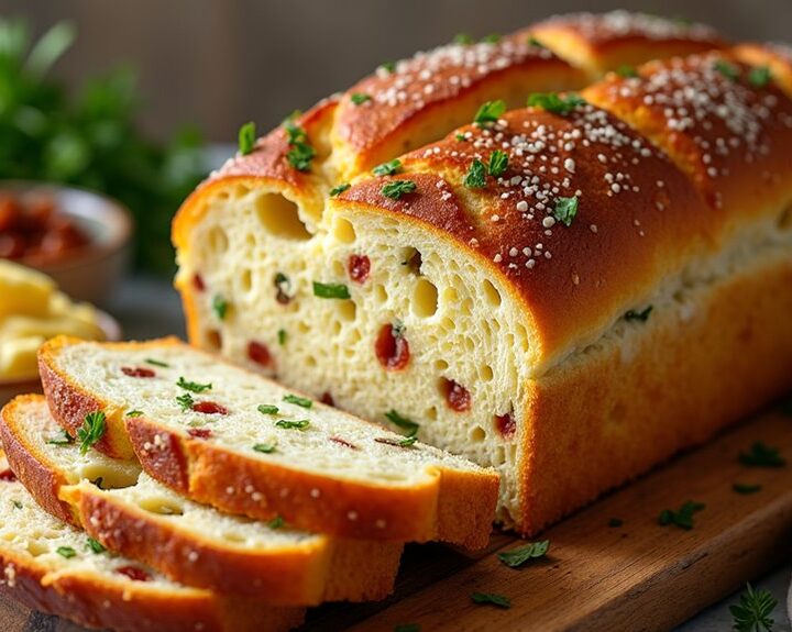 savory olive bacon bread