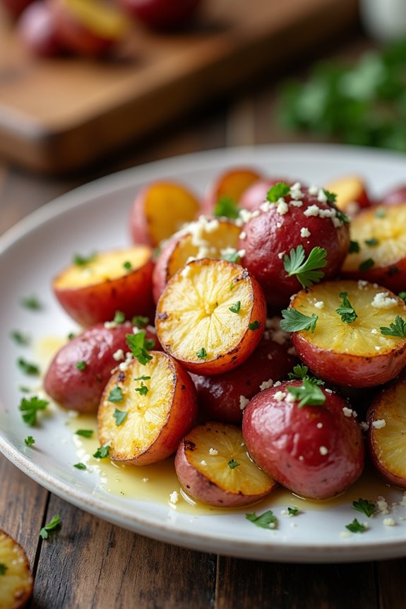 savory roasted garlic potatoes