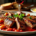 savory steak pizzaiola delight