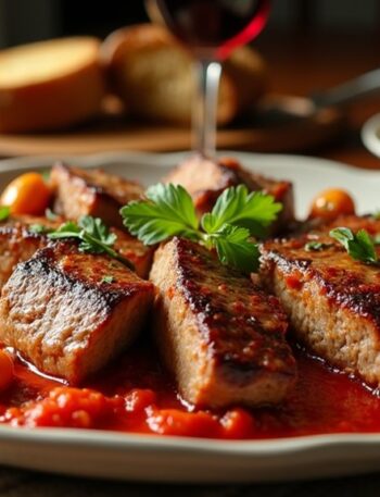 savory steak pizzaiola delight