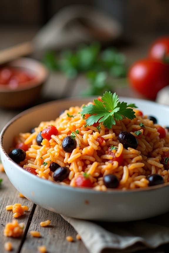 spanish rice and beans