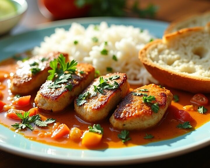 spicy coconut chicken dish