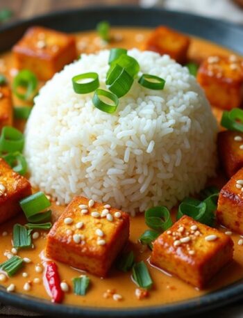 spicy tofu in coconut sauce
