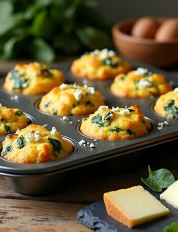 spinach feta egg muffins