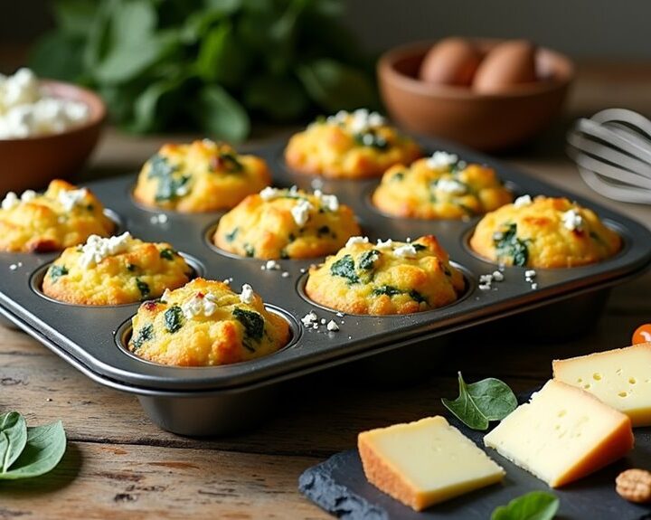 spinach feta egg muffins