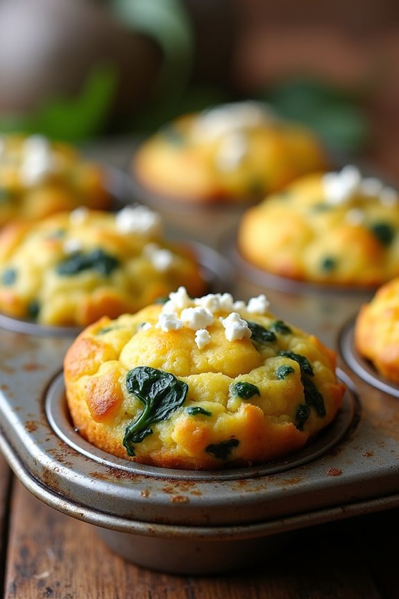 spinach feta egg muffins