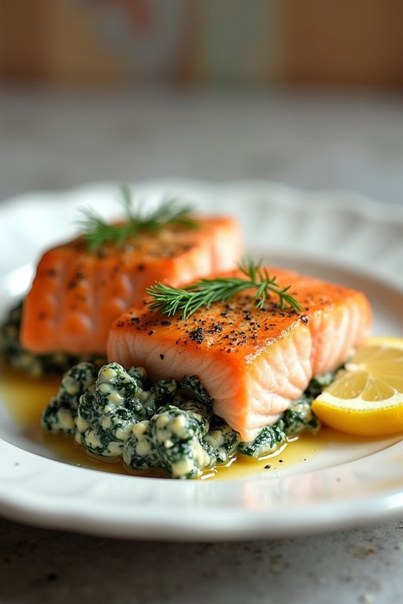 stuffed salmon baking recipe