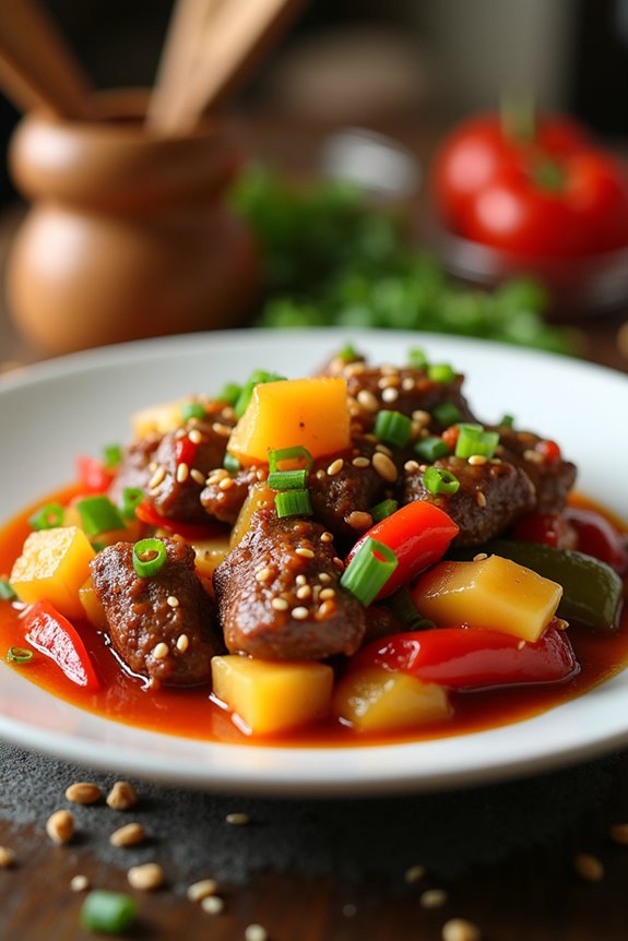 sweet and sour beef recipe