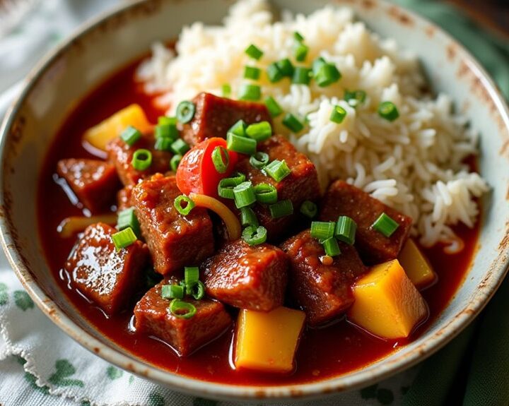 sweet and sour beef