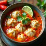 thai curry soup dumplings