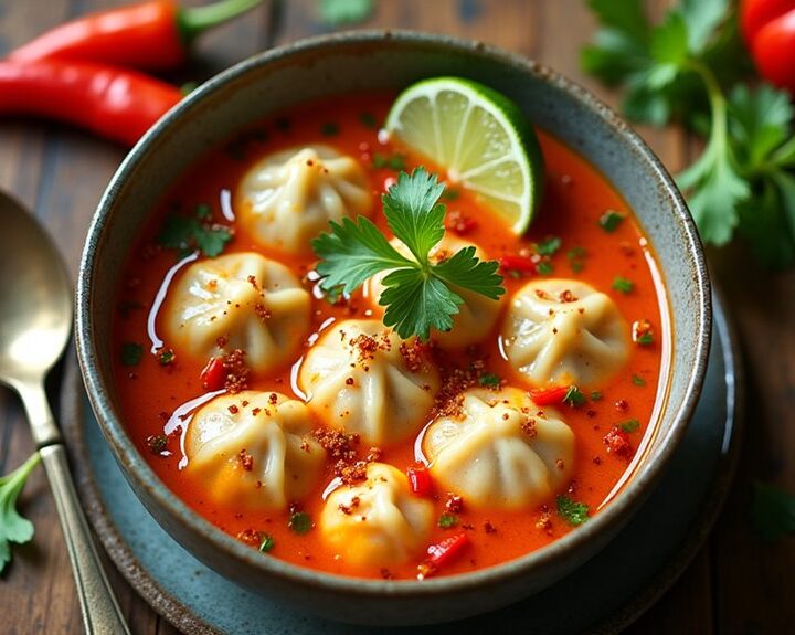 thai curry soup dumplings