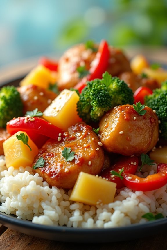 tropical pineapple chicken delight