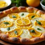 zesty lemon flavored pizza