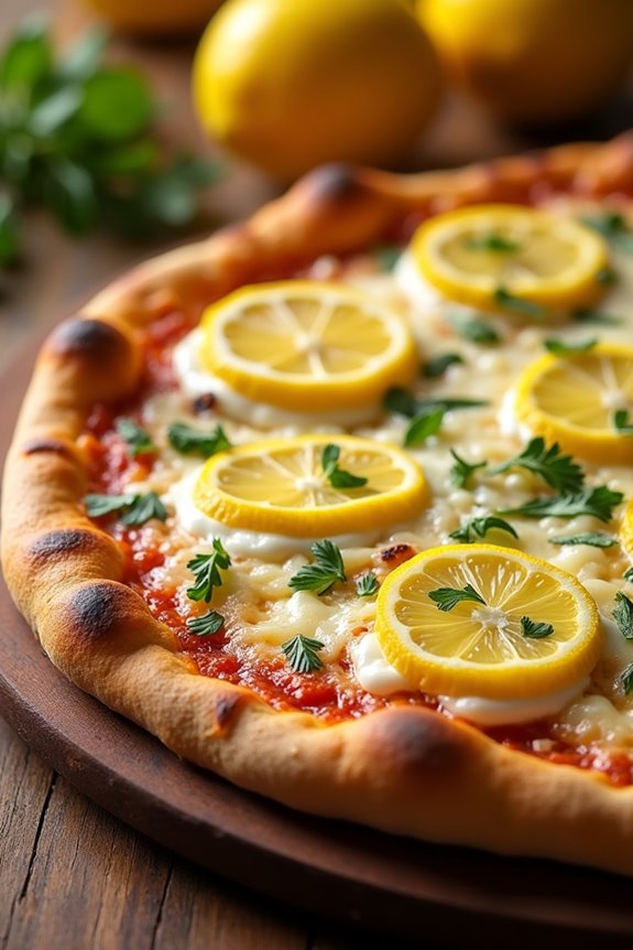 zesty lemon pizza creation