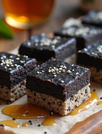 black sesame rice treats