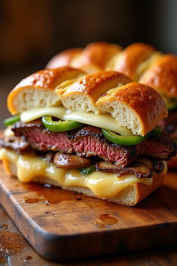 cheesy philly cheesesteak bread
