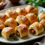 cheesy vegetable rolls recipe