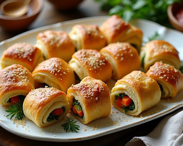 cheesy vegetable rolls recipe