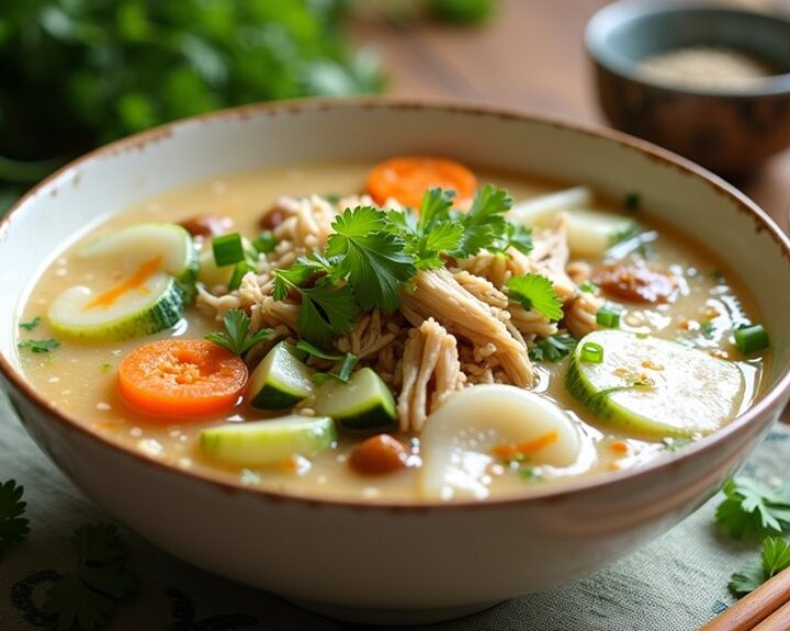 comforting chicken rice porridge