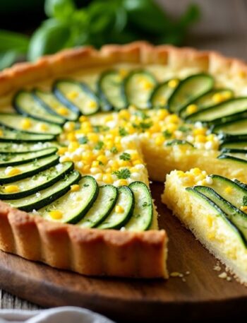 corn zucchini goat cheese quiche