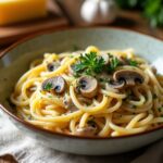 creamy mushroom fettuccine recipe
