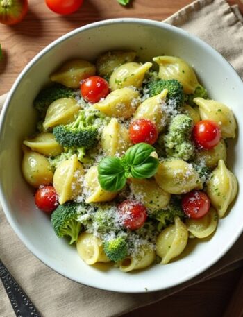 creamy pesto pasta delight