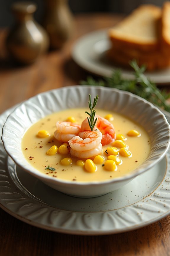 creamy shrimp corn soup