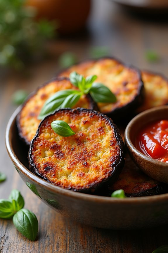 crispy baked italian eggplant