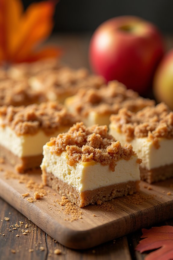 delicious apple cheesecake bars