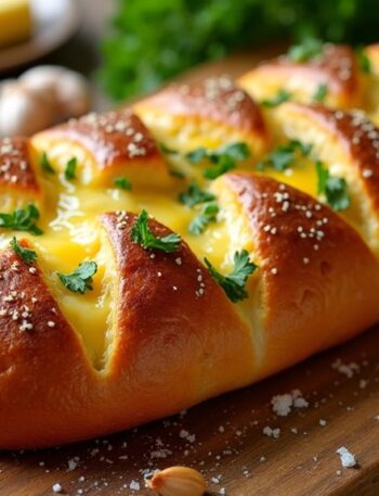 delicious cheesy garlic bread