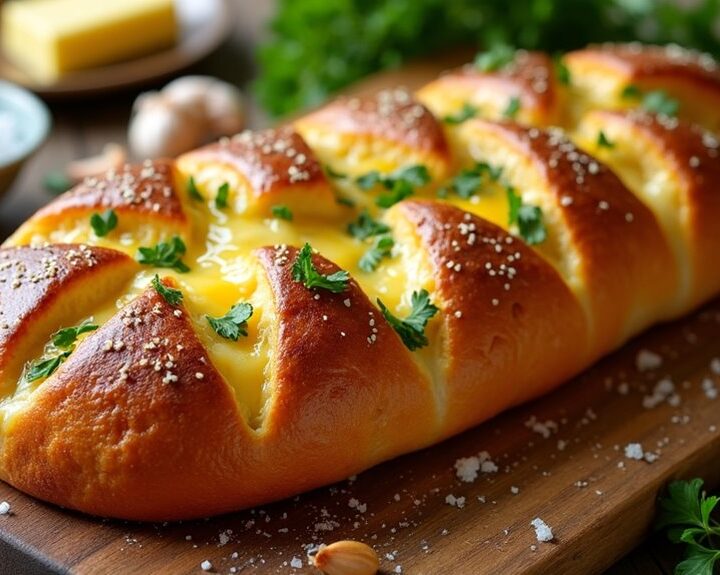 delicious cheesy garlic bread