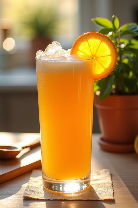 delicious homemade orange beverage