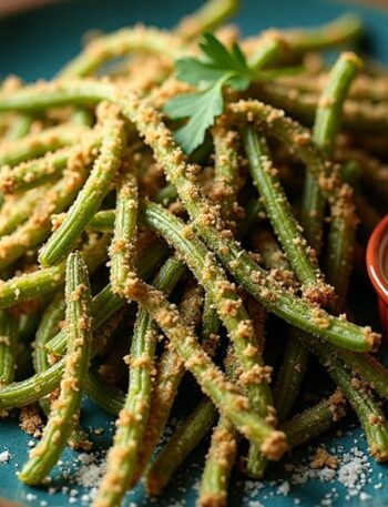 delicious oven baked green beans