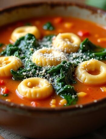 delicious tuscan tortellini soup