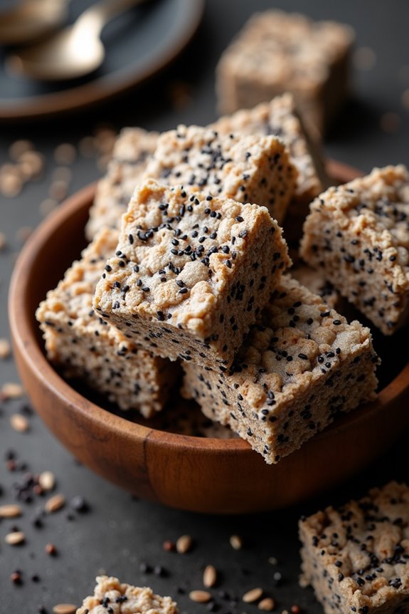 delightful black sesame treats