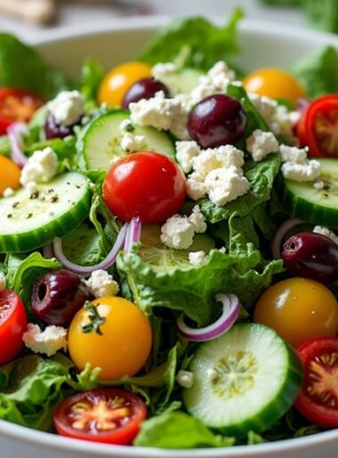 fresh flavors in salad