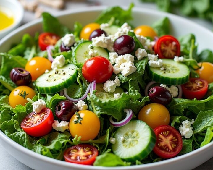 fresh flavors in salad