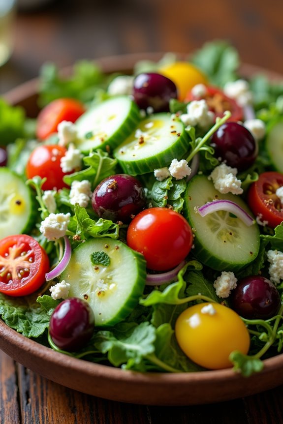 fresh salad preparation steps