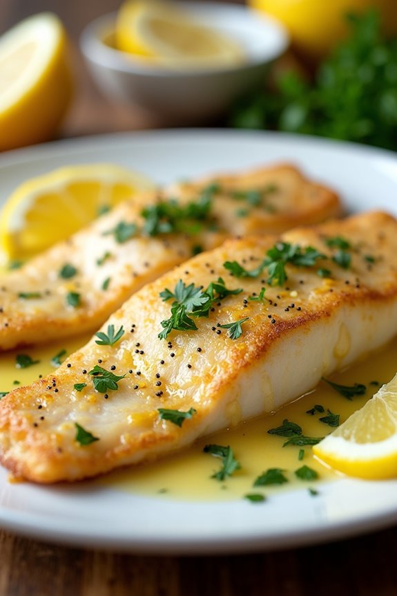 lemon butter baked tilapia