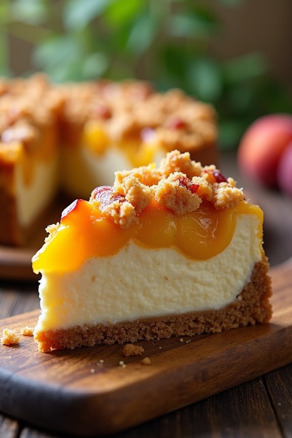 peach cobbler cheesecake recipe