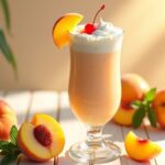peach milkshake for summer