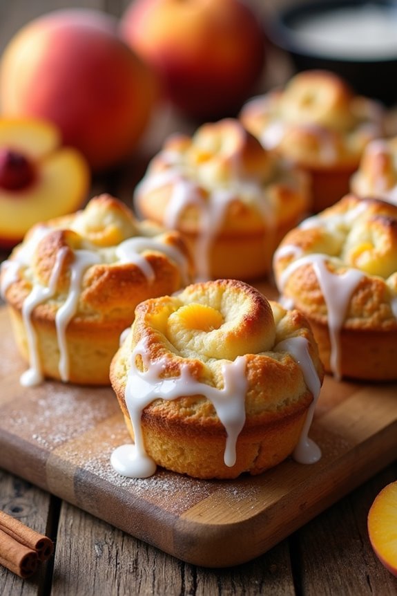 peach pie cruffins recipe