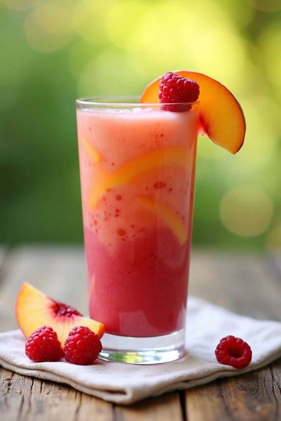 peach raspberry smoothie recipe