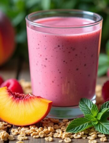 raspberry peach smoothie delight
