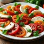 roasted tomato caprese salad