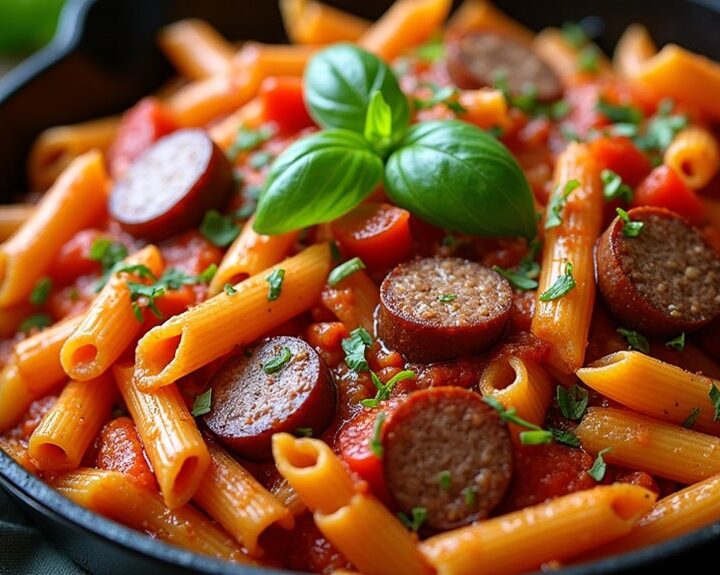 sausage pasta one pan meal